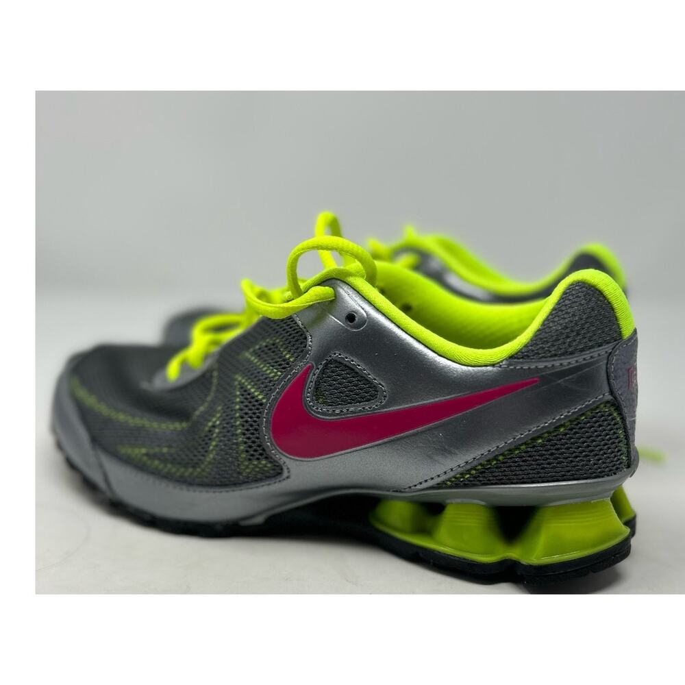 Nike Women's Sneakers - Gray, Neon Yellow, Pink